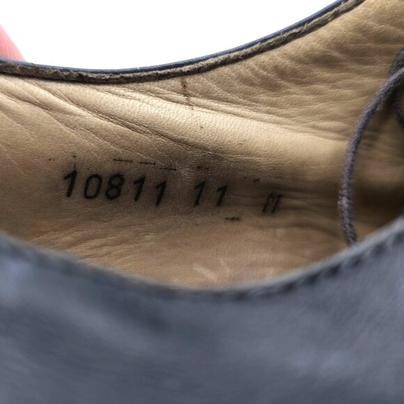 Vintage Belvedere Florence Exotic Crocodile Leather Gray Dress Shoes 11M Oxfords - Picture 6 of 12